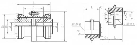 GⅠCL型鼓形齿式联轴器