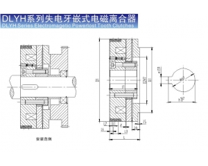 DLYH 失电牙嵌式电磁离合器